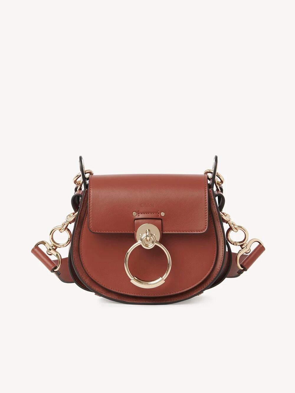 Chloe Small Tess Bag Brown Leather